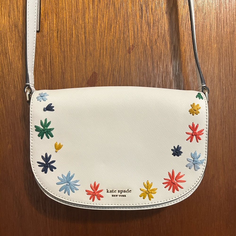 Kate Spade Reiley Raffia Crossbody Purse - Picture 3 of 7